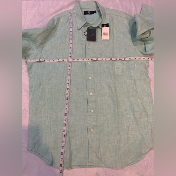 Devon Harris mens light green button down shirt Sz - Picture 4 of 5